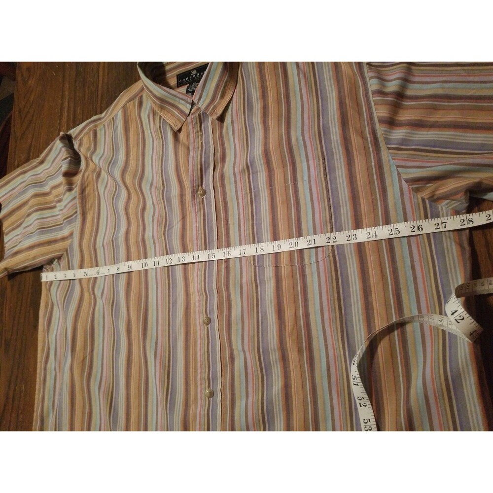MENS CONSENSUS SPORTSWEAR WRINKLE AND STAIN RESISTANT SHIRT SIZE XX LARGE EUC
